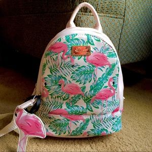 flamingo backpack purse